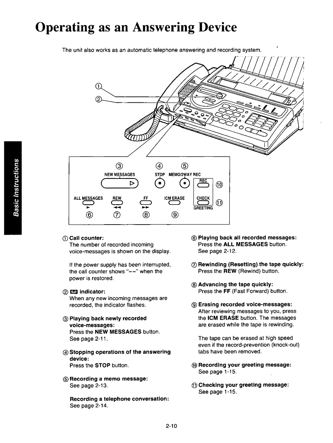 Panasonic KXF150 manual 