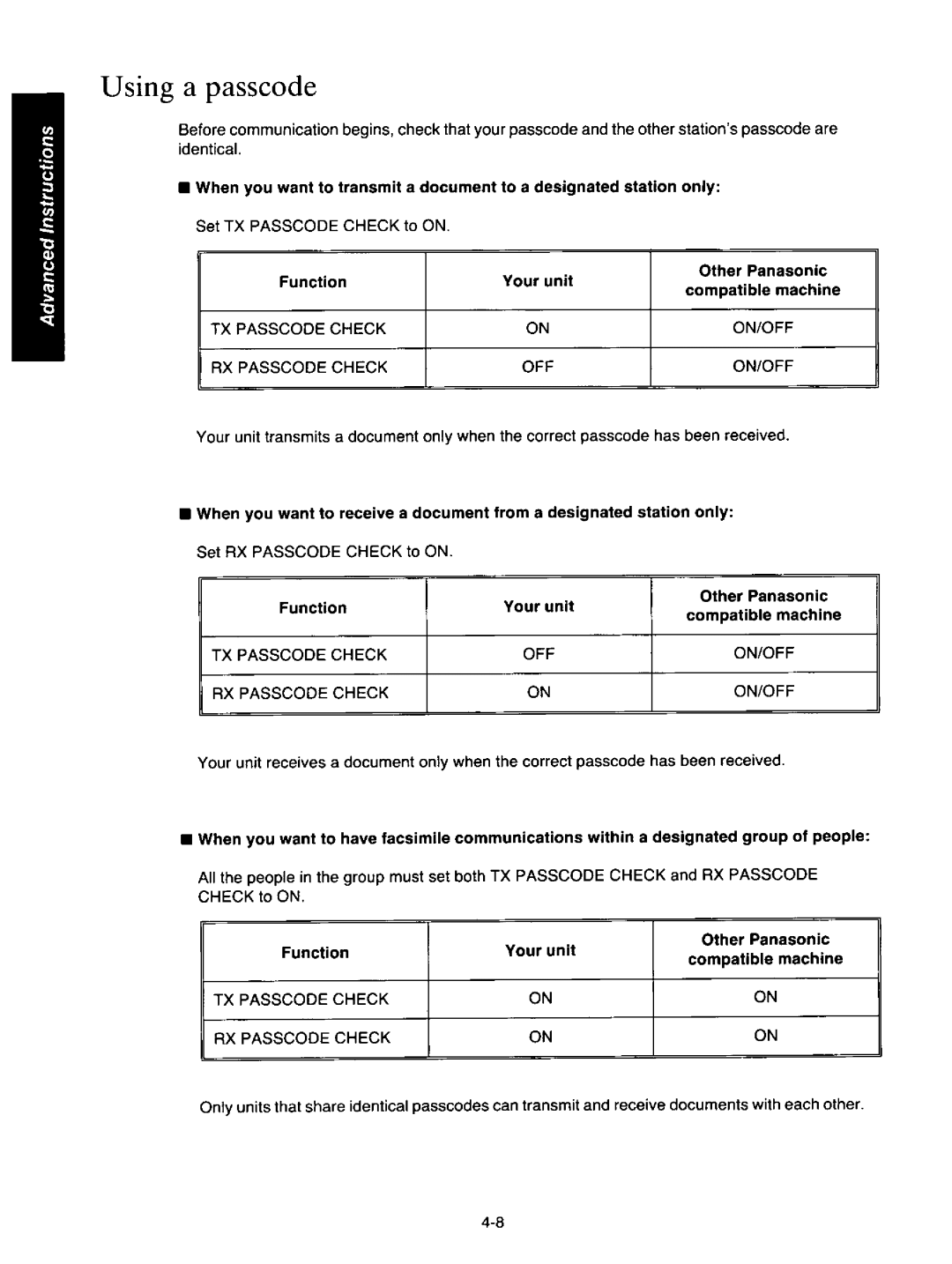 Panasonic KXF150 manual 