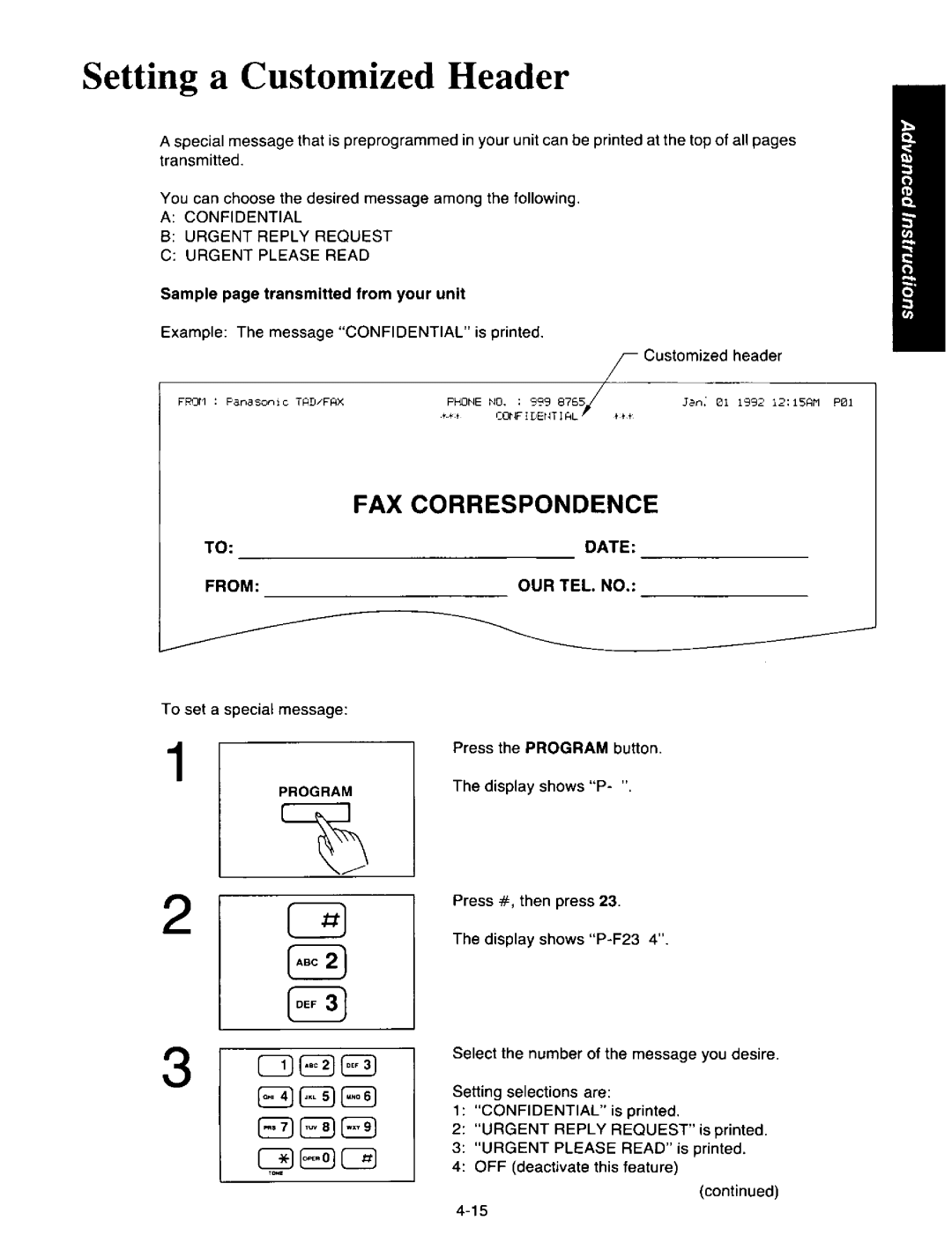 Panasonic KXF150 manual 