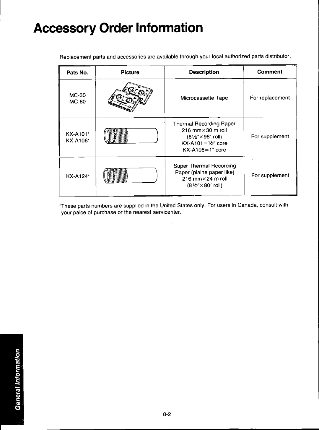 Panasonic KXF280, KX-F280C manual 