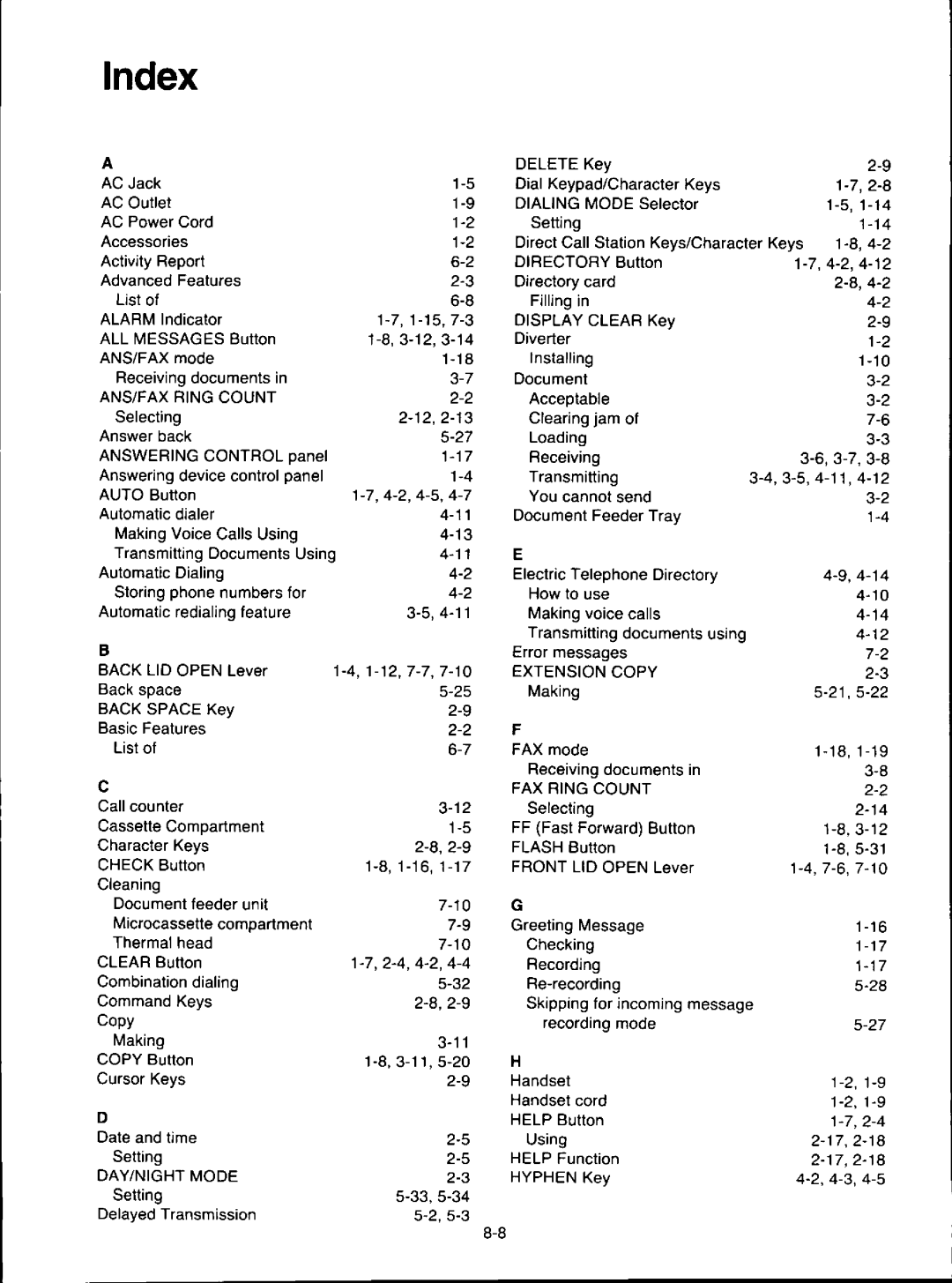 Panasonic KXF280, KX-F280C manual 