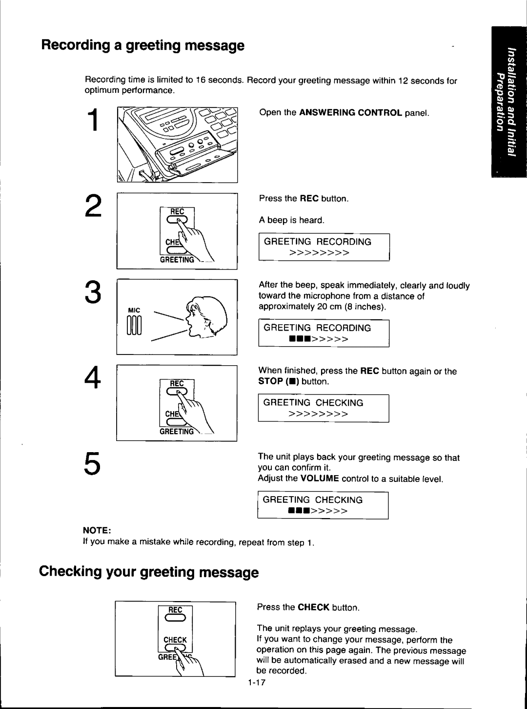 Panasonic KX-F280C, KXF280 manual 