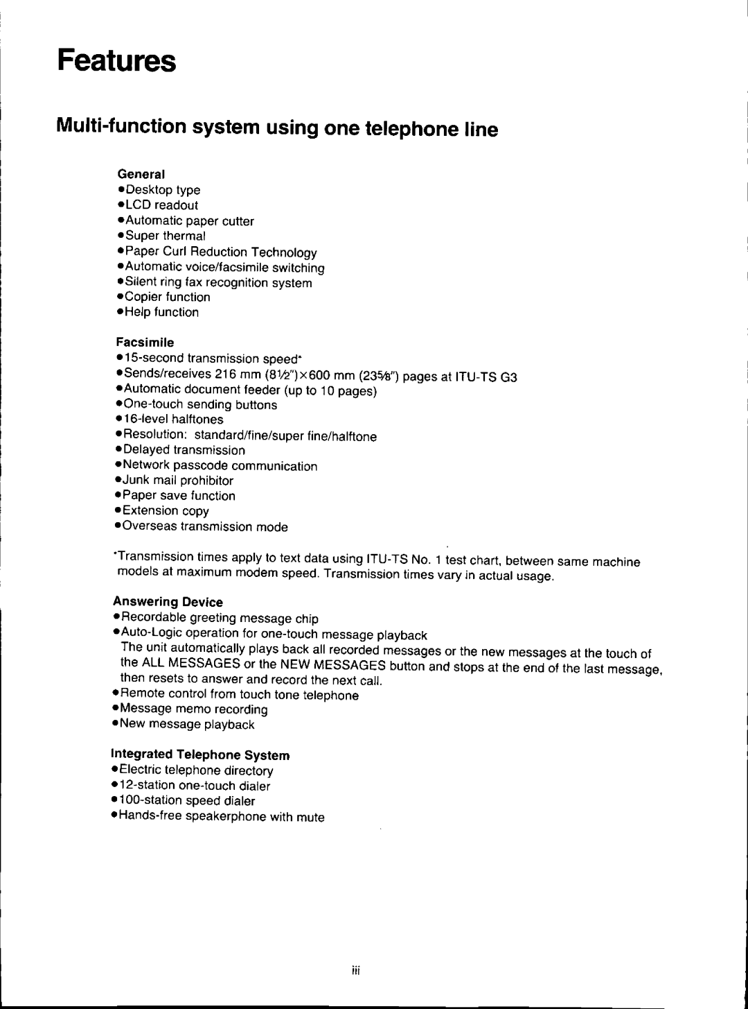 Panasonic KX-F280C, KXF280 manual 