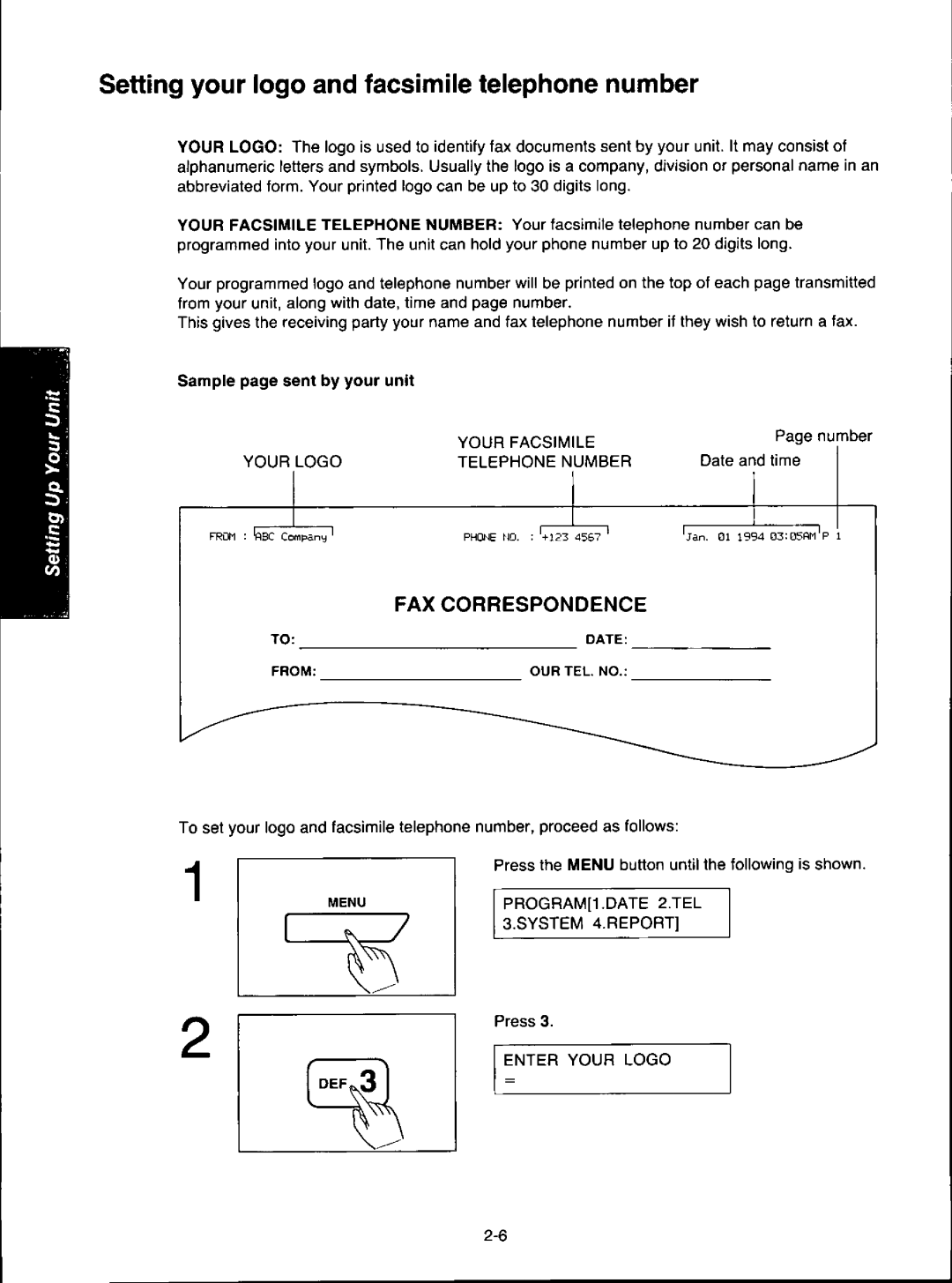 Panasonic KXF280, KX-F280C manual 