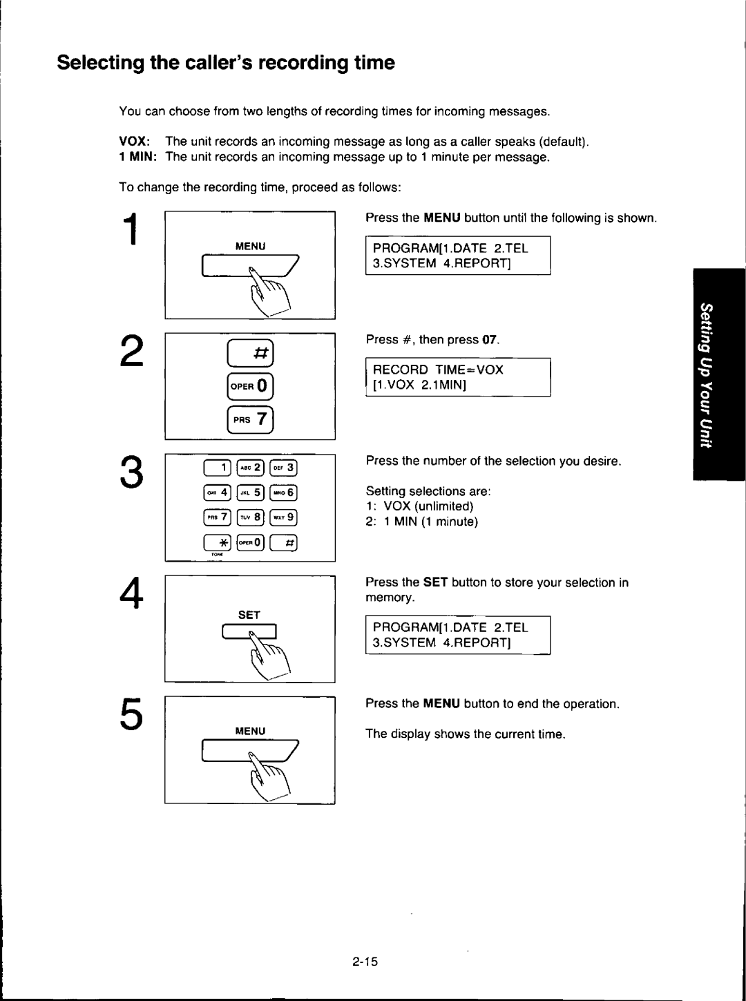 Panasonic KX-F280C, KXF280 manual 