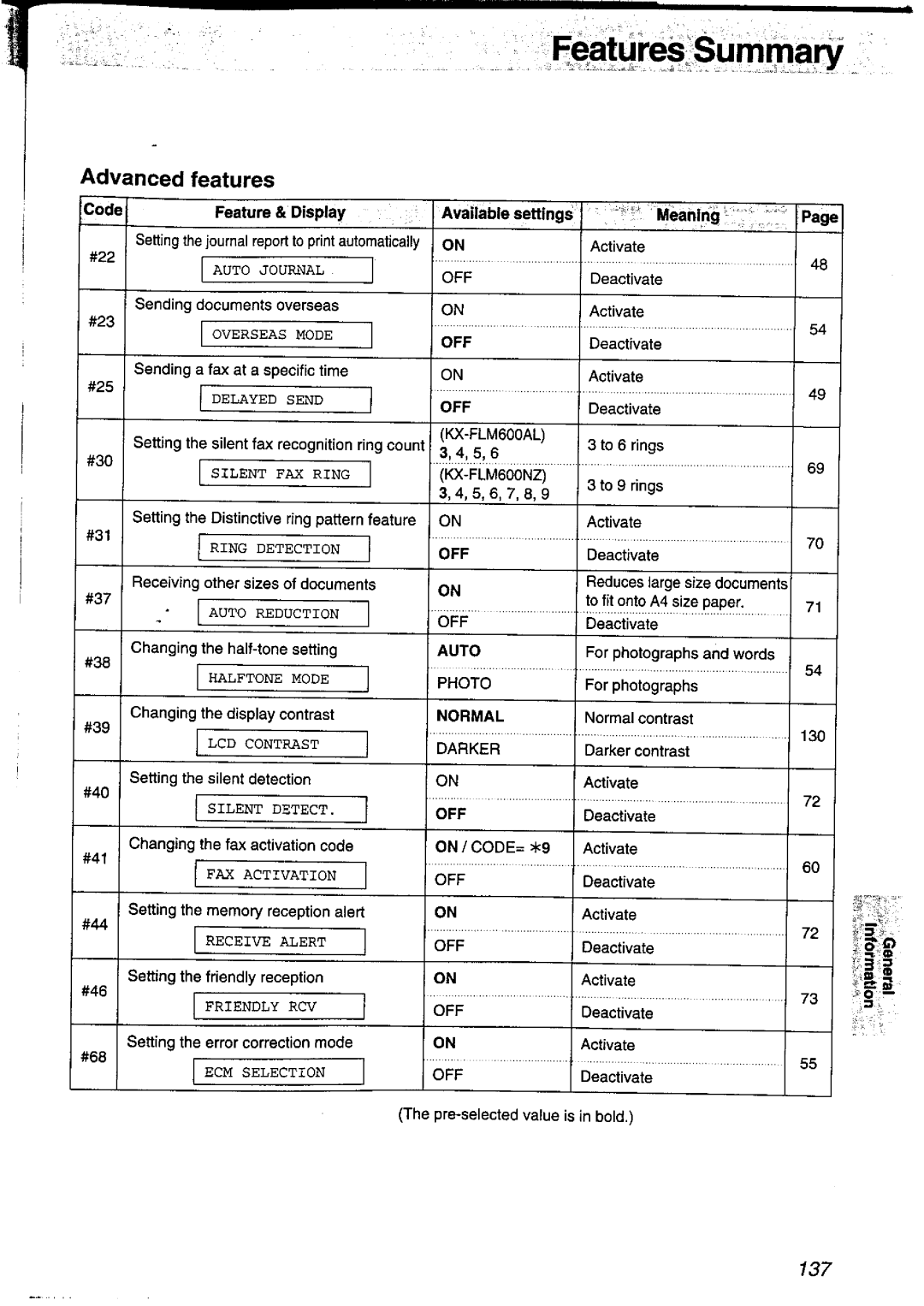 Panasonic KXFLM600AL, KXFLM600NZ manual 