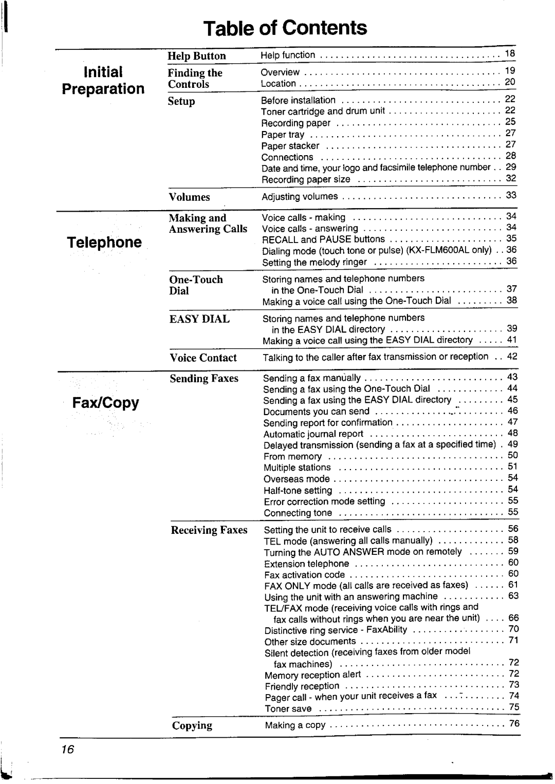 Panasonic KXFLM600NZ, KXFLM600AL manual 