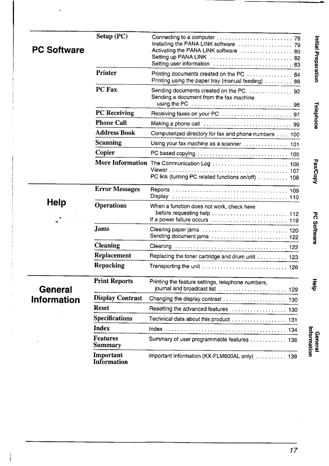 Panasonic KXFLM600AL, KXFLM600NZ manual 