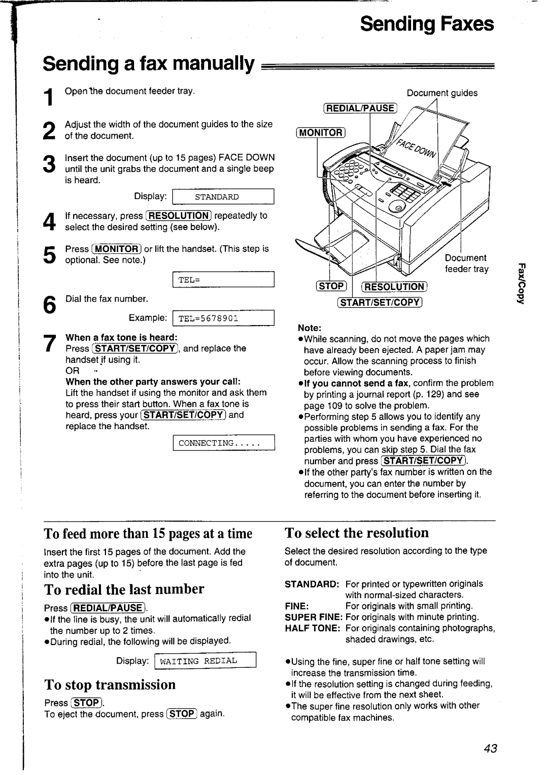 Panasonic KXFLM600AL, KXFLM600NZ manual 