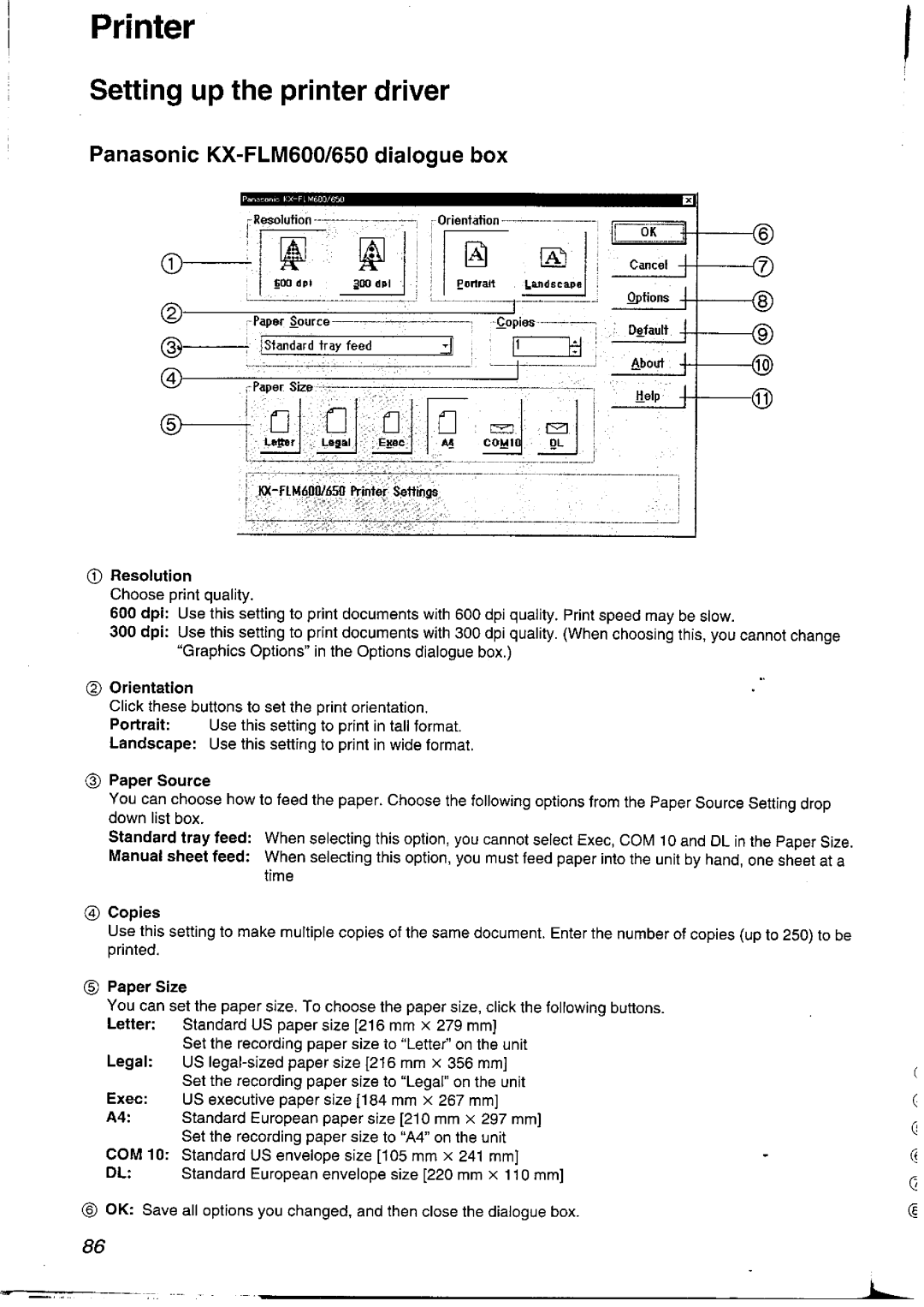 Panasonic KXFLM600NZ, KXFLM600AL manual 