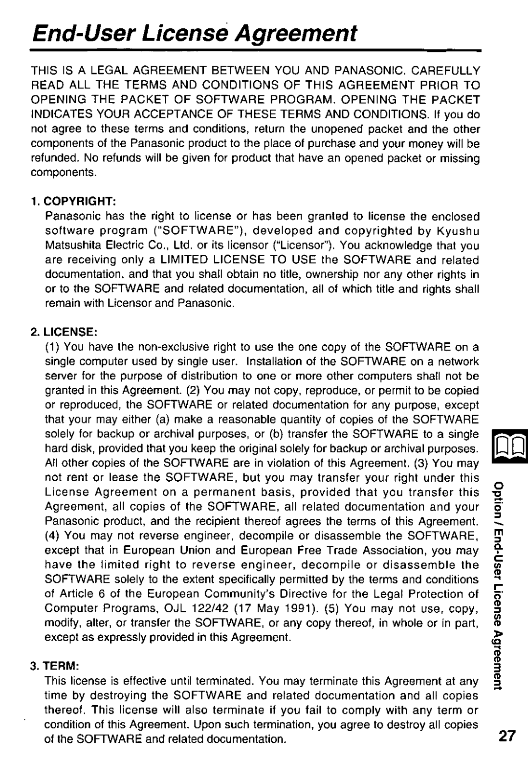 Panasonic KXL-807A manual 