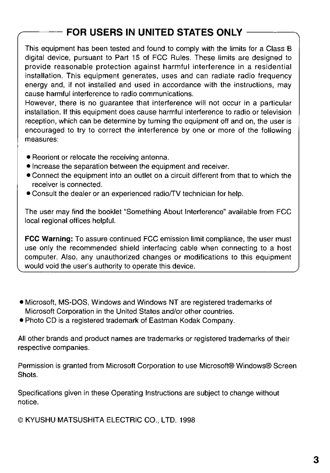 Panasonic KXL-807A manual 