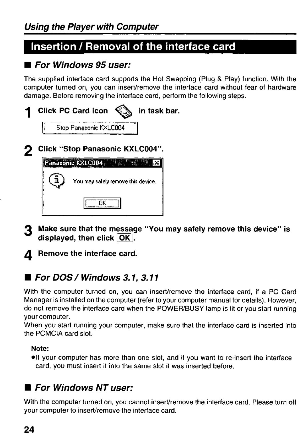 Panasonic KXL-810A manual 