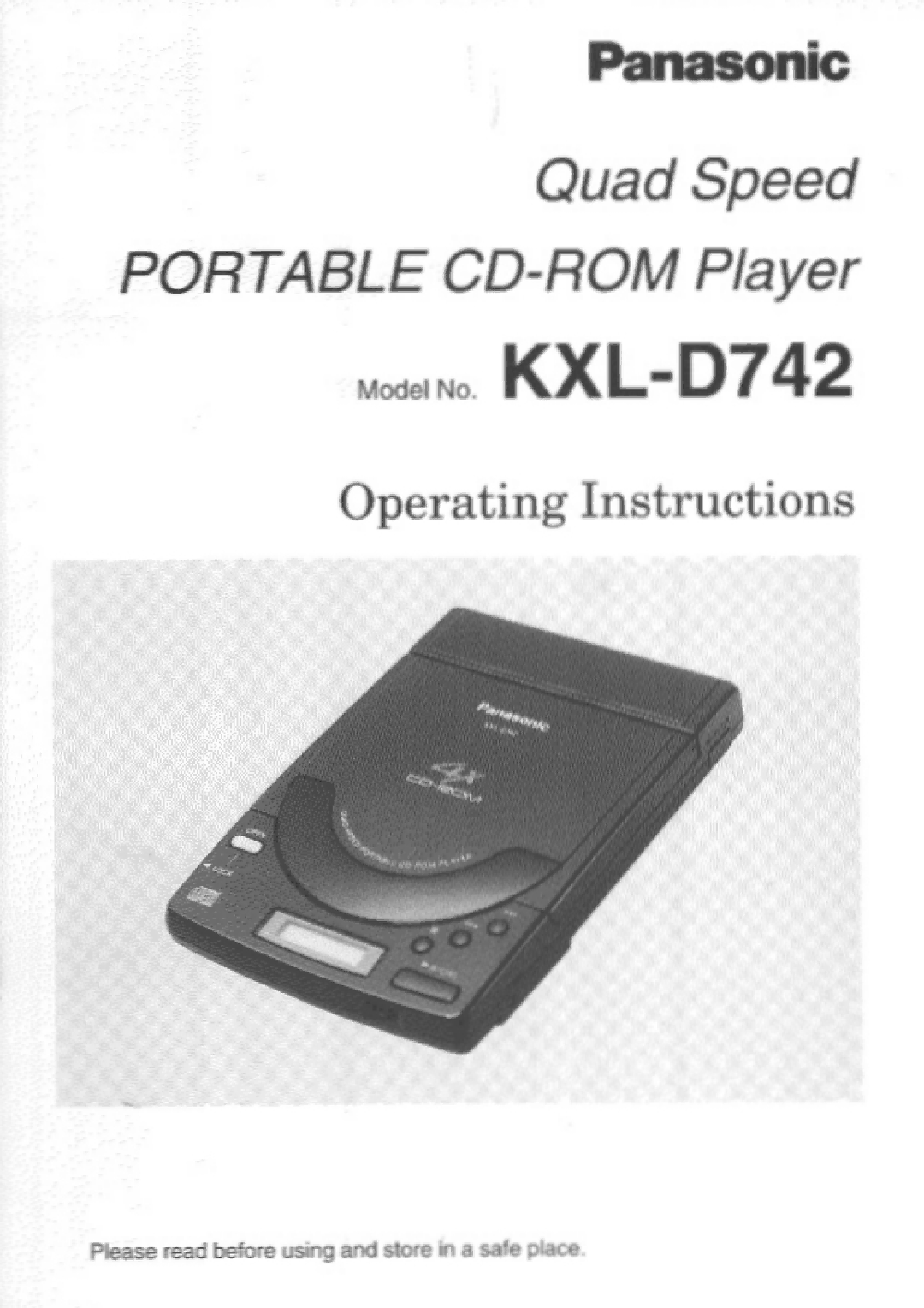 Panasonic KXL-D742 manual 