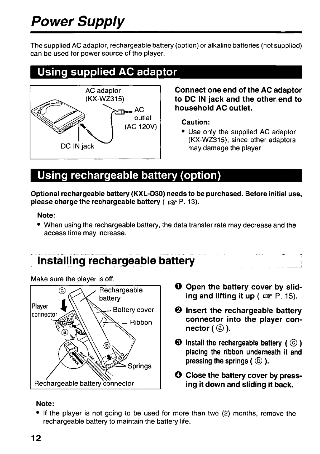 Panasonic KXL-D742 manual 