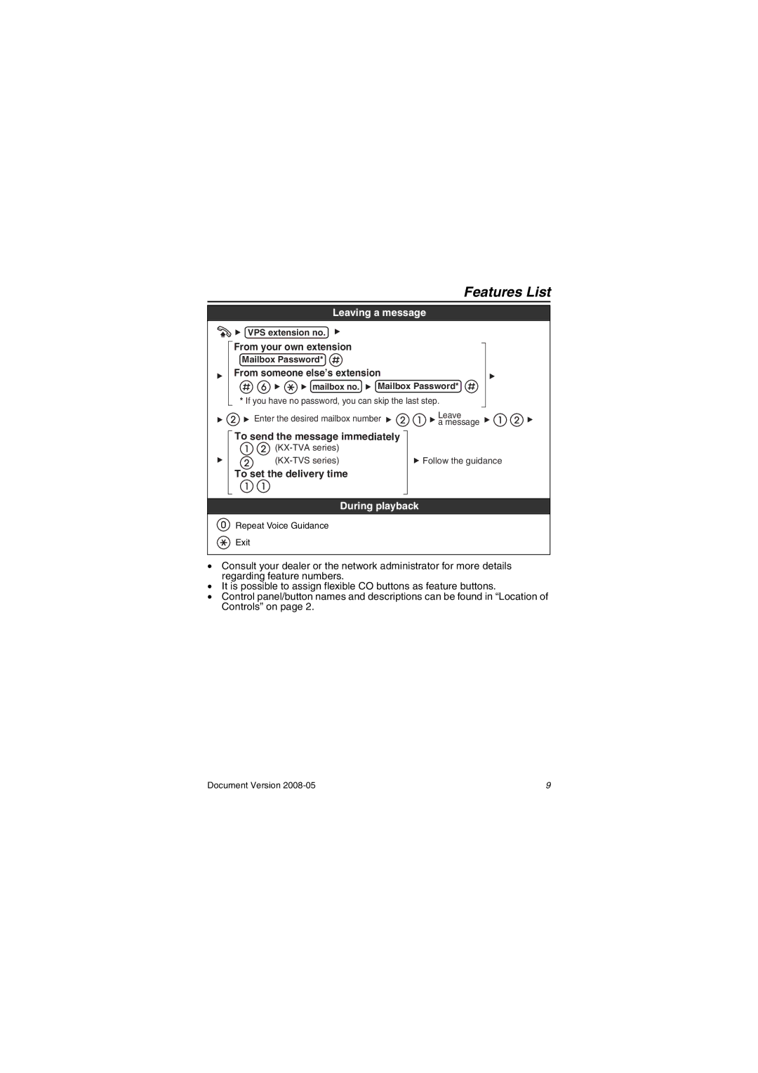 Panasonic KXNT321 manual Leaving a message, To set the delivery time, During playback 