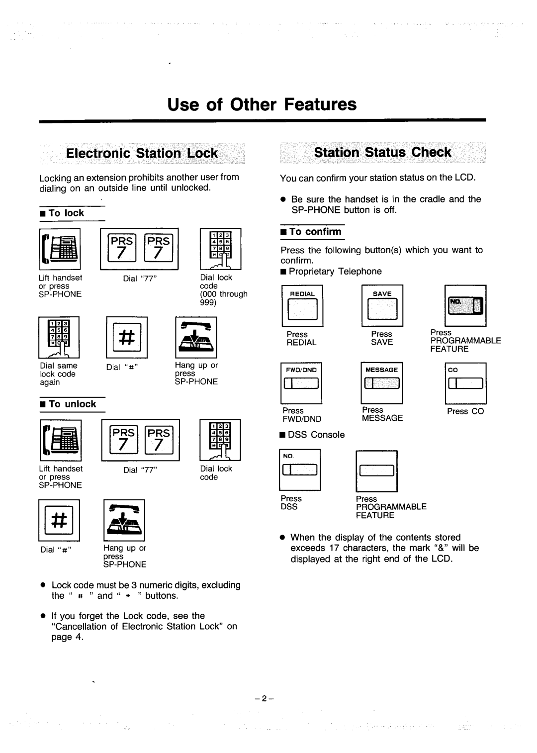 Panasonic KXT123220 manual 