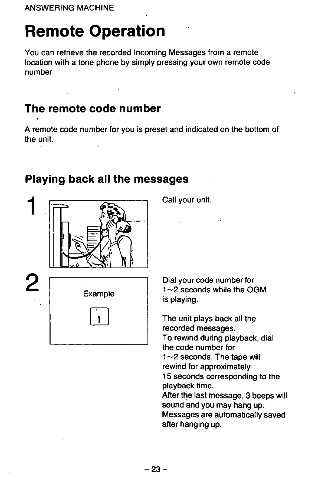 Panasonic KXT2395, KX-T2395D-W manual 