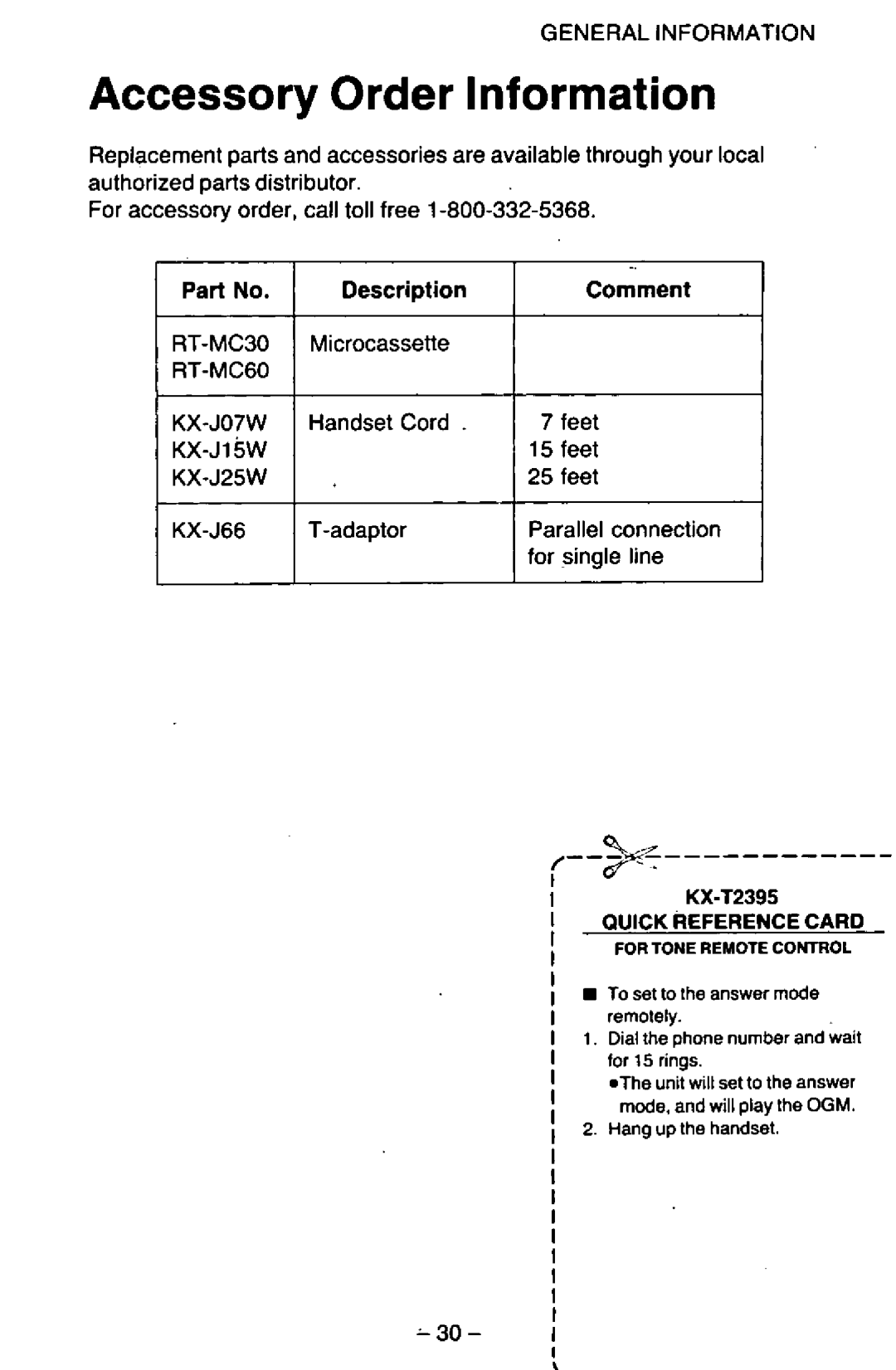 Panasonic KX-T2395D-W, KXT2395 manual 