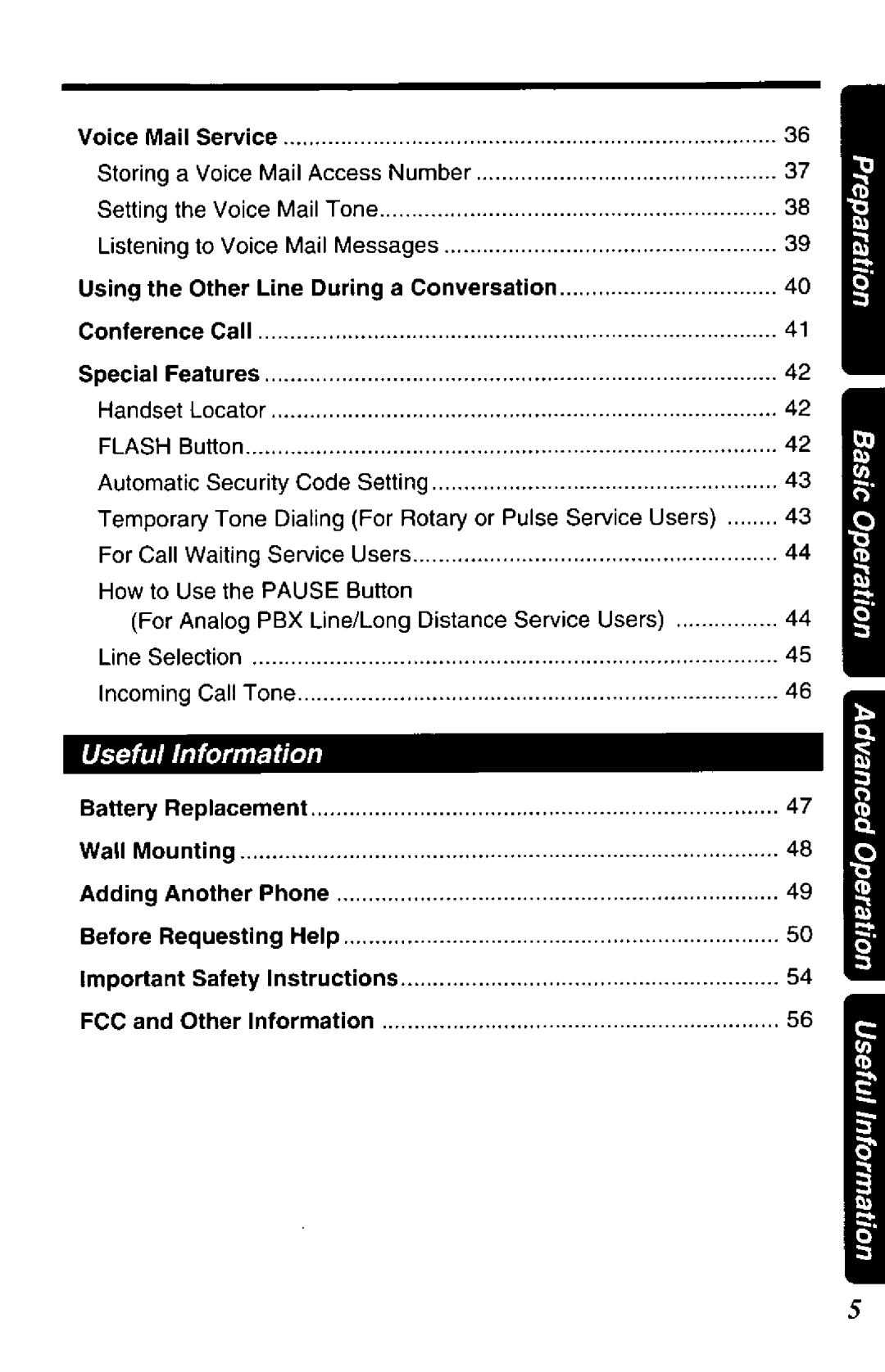 Panasonic KXTC1720B manual 