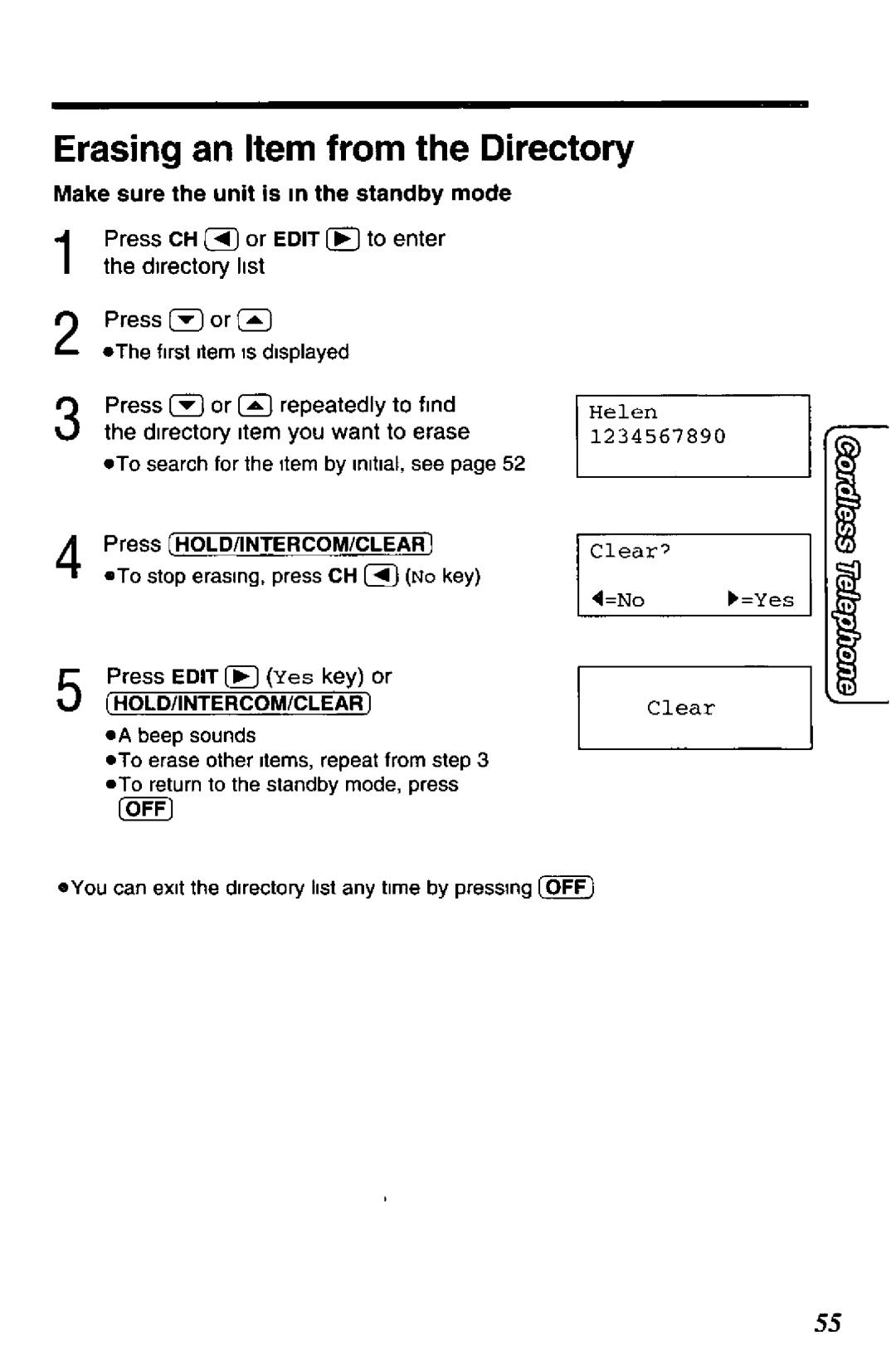 Panasonic KXTC1743PW, KXTC1743G, KXTC1743F, KX-TC1743W, KX-TC1743B manual 