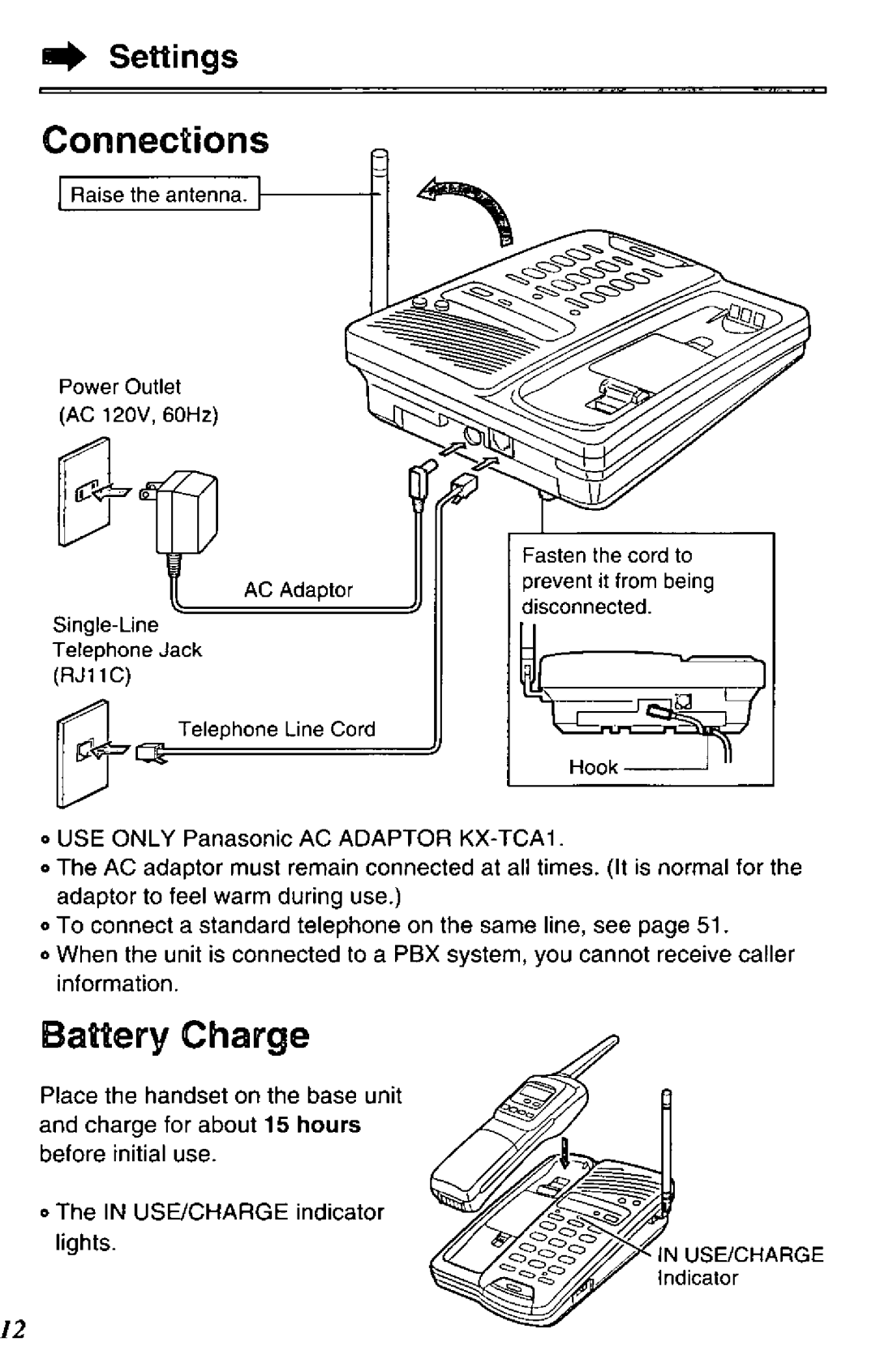 Panasonic KXTCC912B manual 