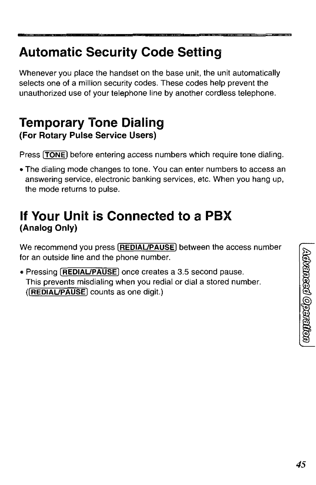 Panasonic KXTCC912B manual 