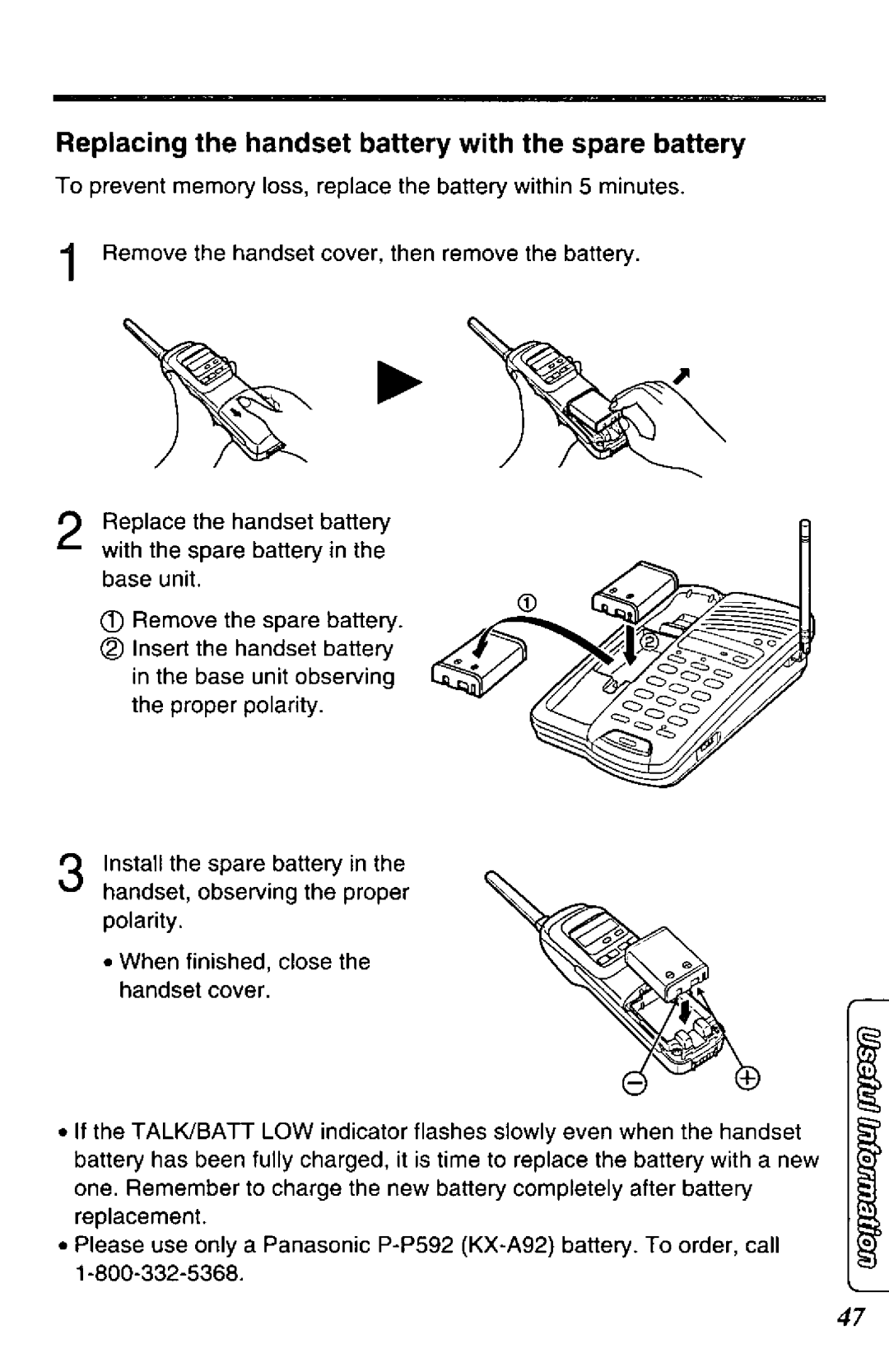 Panasonic KXTCC912B manual 