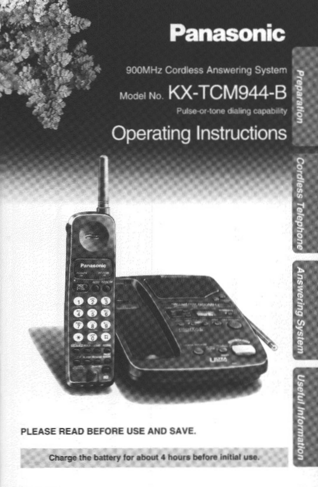 Panasonic KXTCM944B manual 