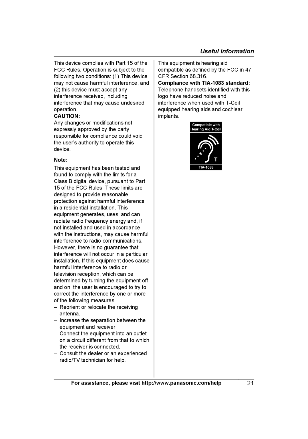 Panasonic KXTS840B operating instructions Compatible with 