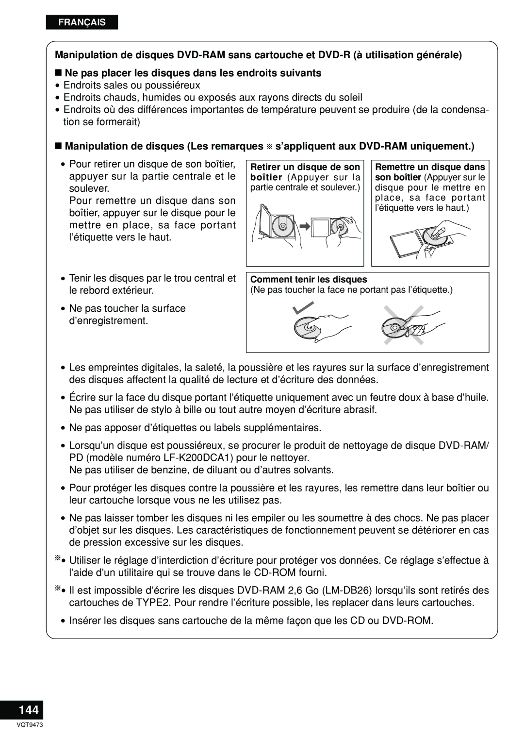 Panasonic LF-D321 manual 144 