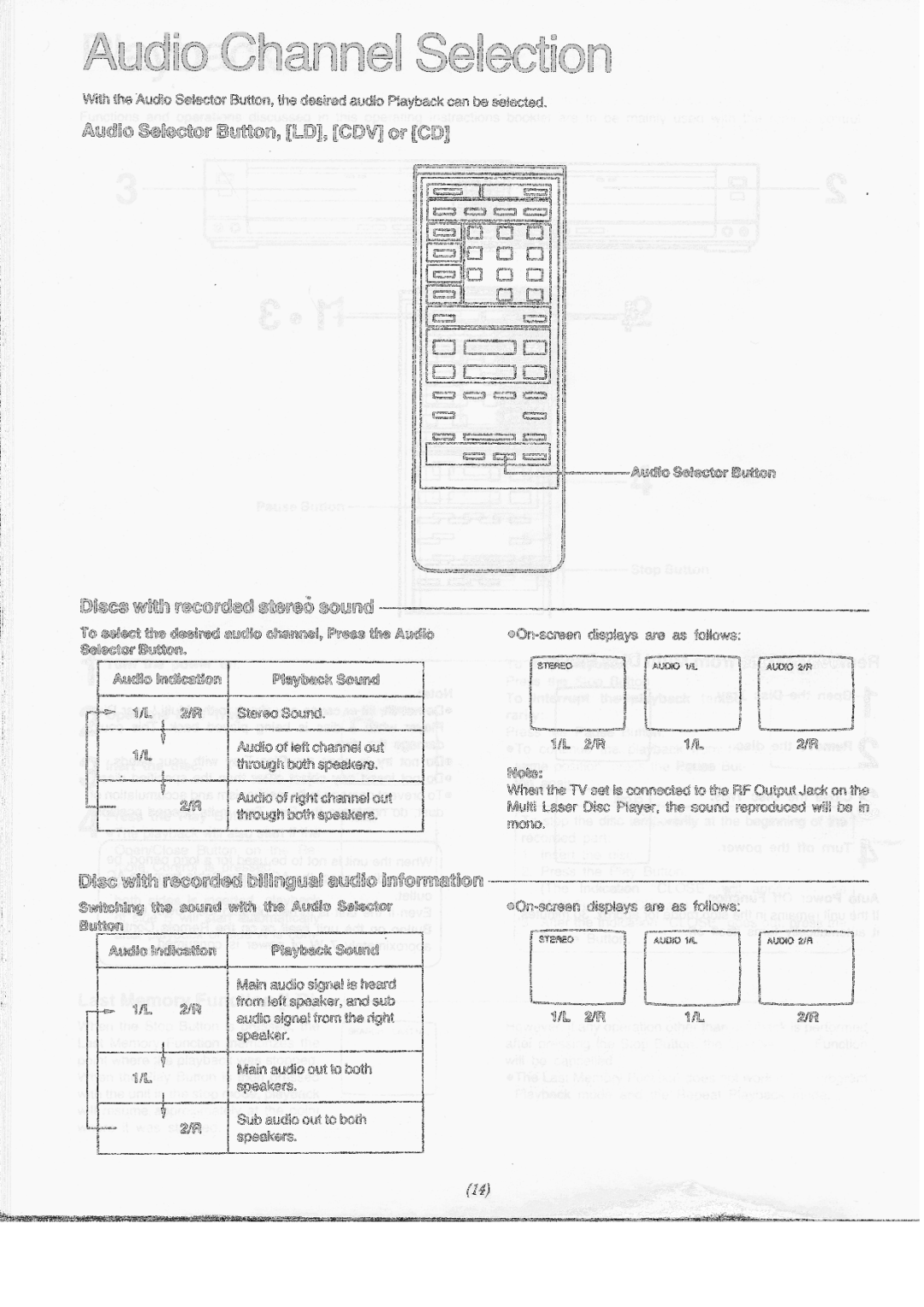 Panasonic LX-200U manual 