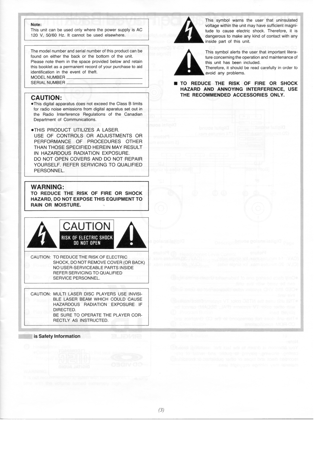 Panasonic LX-200U manual 