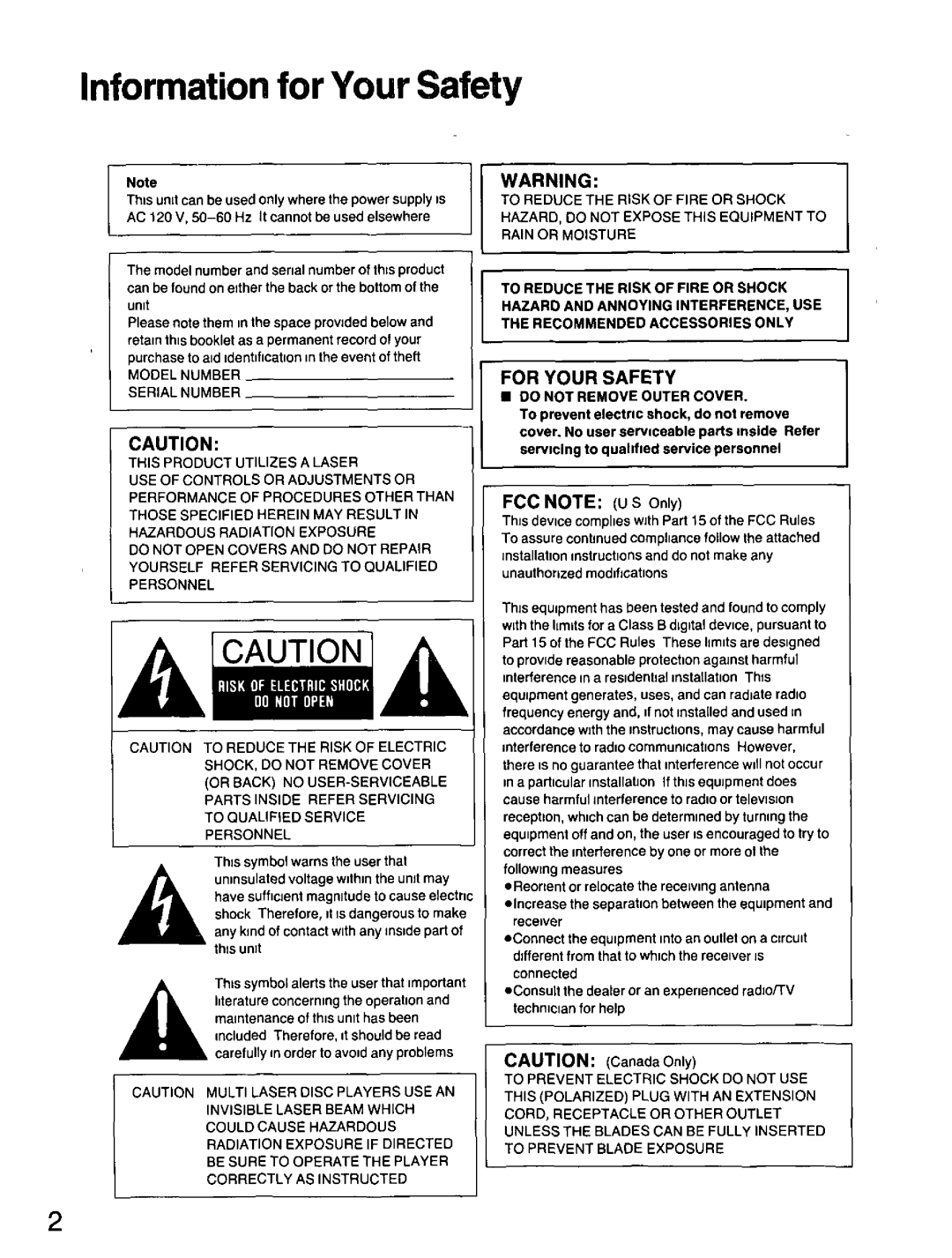 Panasonic lx-h680 manual 