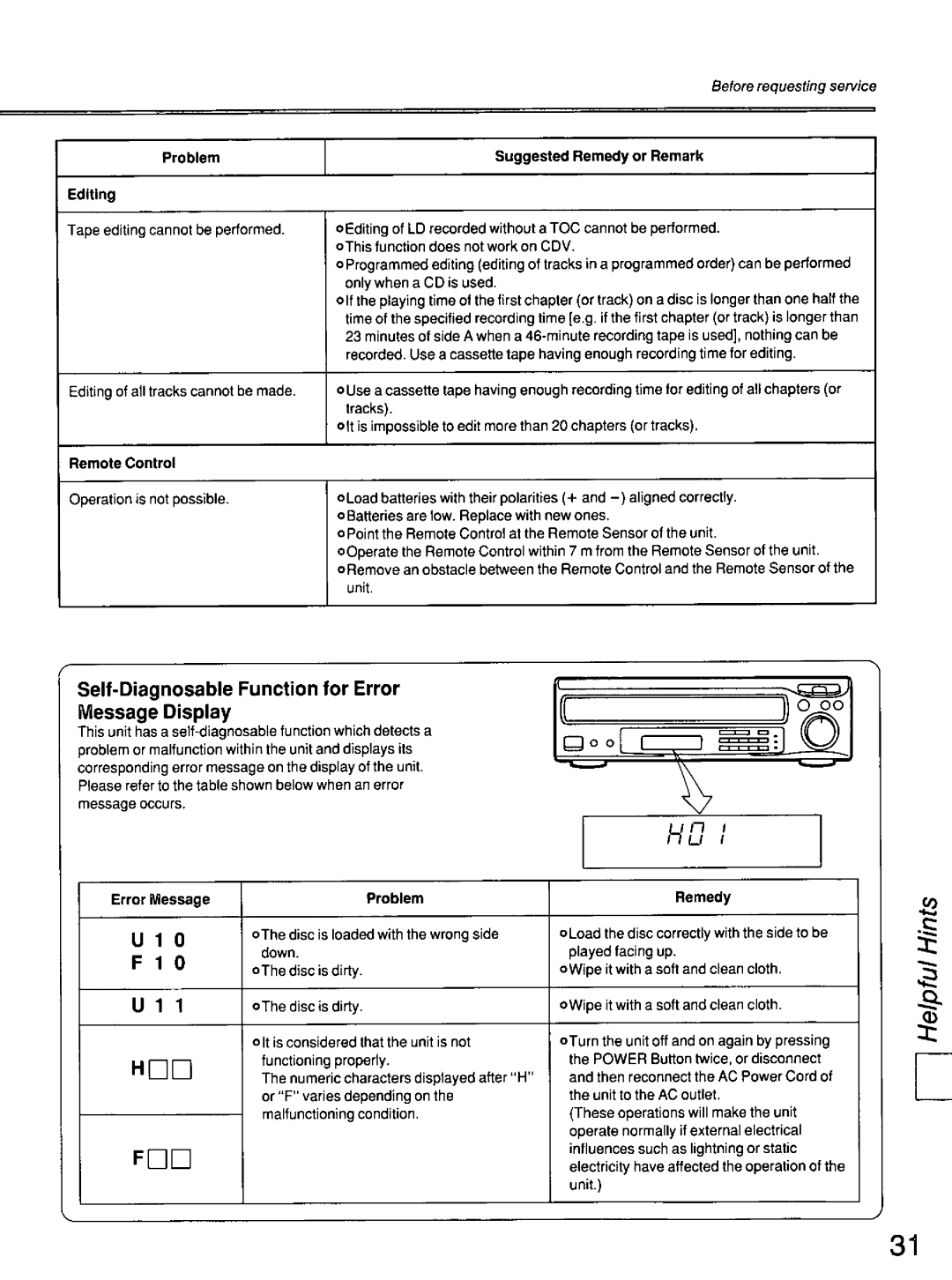 Panasonic lx-h680 manual 