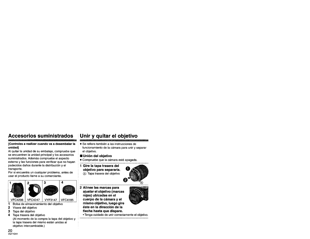Panasonic LX025 manual 