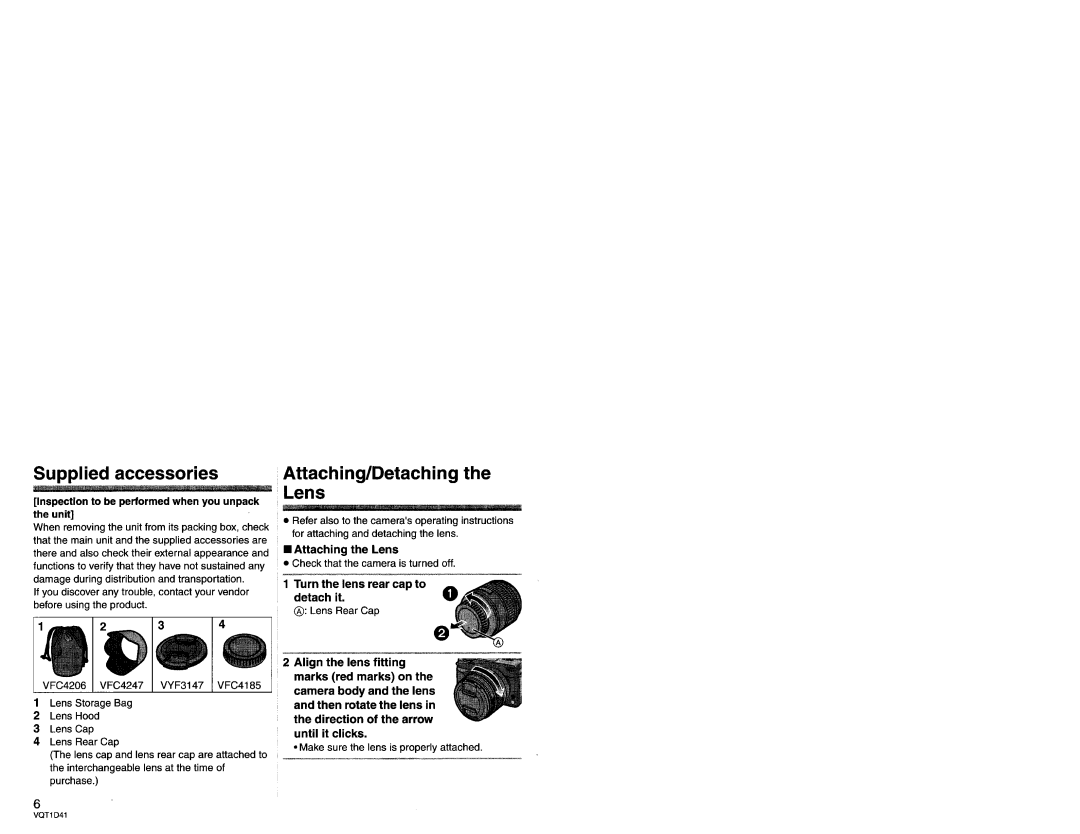 Panasonic LX025 manual 