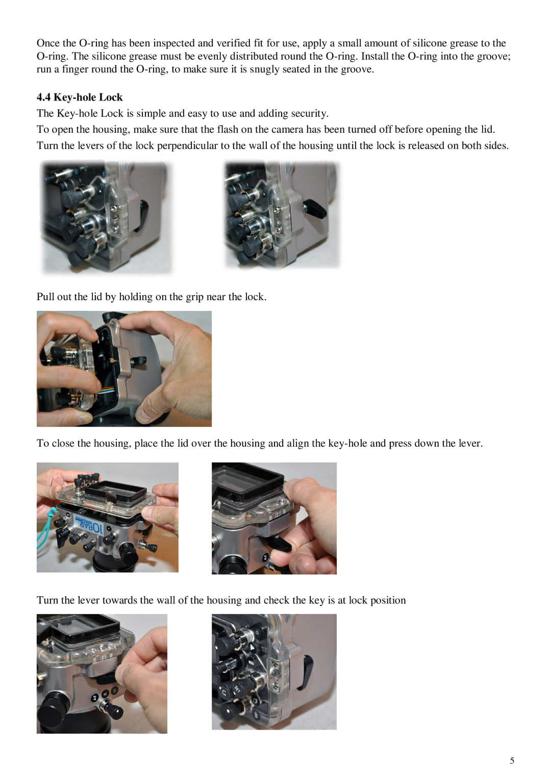 Panasonic LX3 user manual Key-hole Lock 