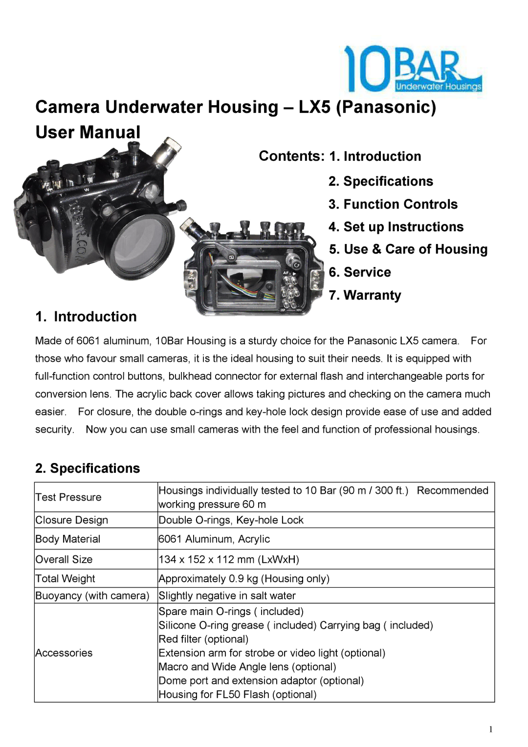 Panasonic LX5 user manual Introduction 