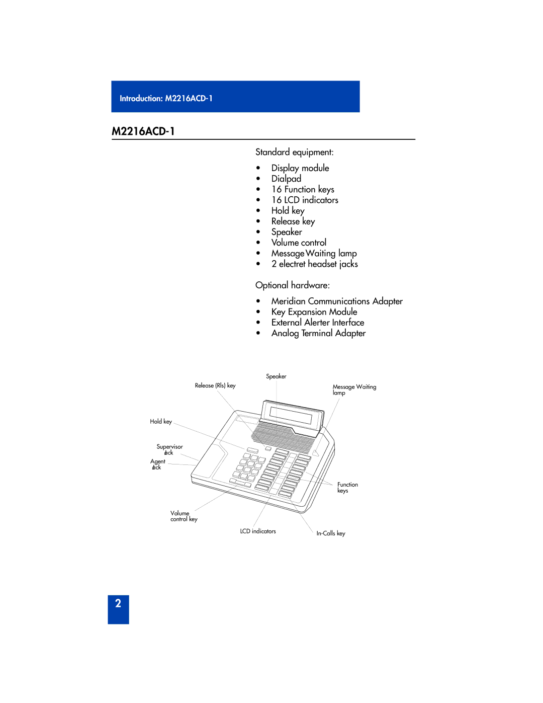 Panasonic manual M2216ACD-1 