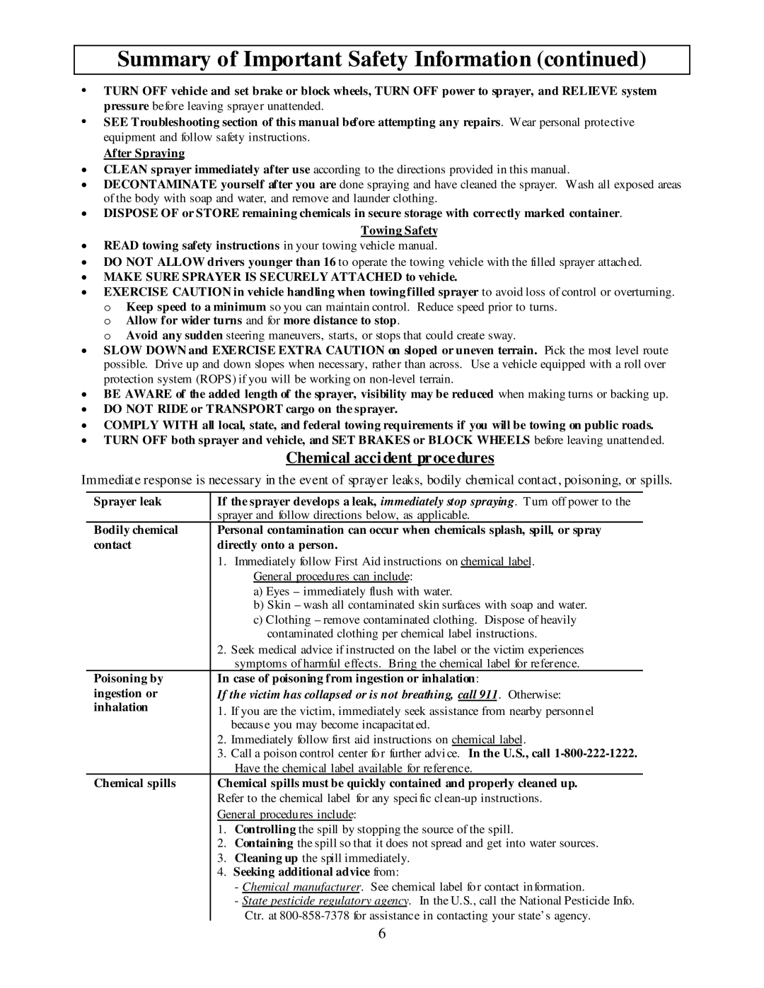 Panasonic M282737F owner manual Chemical accident procedures, Inhalation 