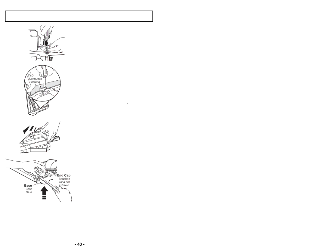 Panasonic MC-CG973 operating instructions Removing Belt 