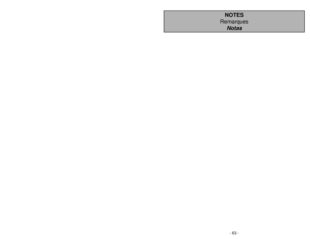 Panasonic MC-CG985 operating instructions Notas 