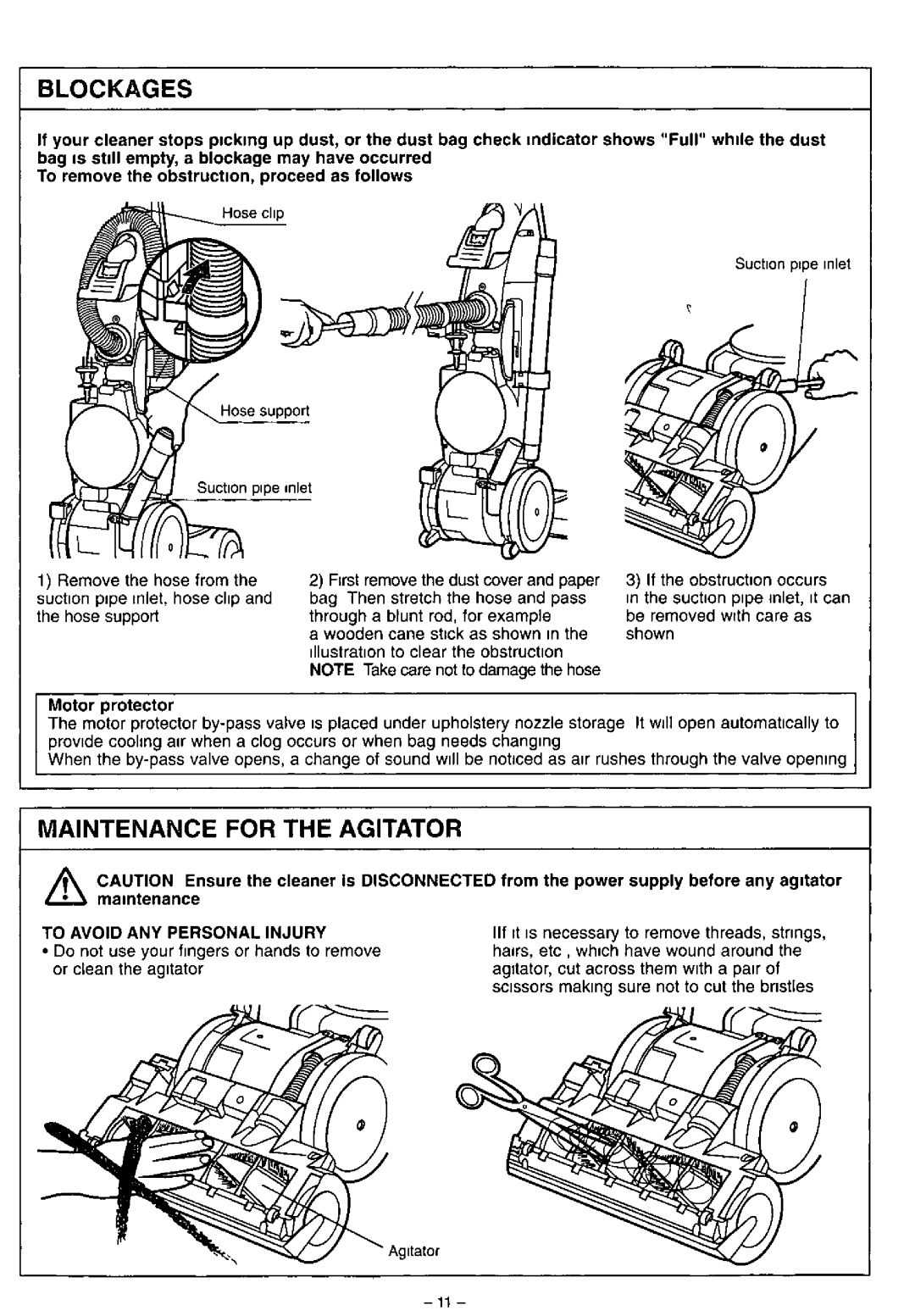 Panasonic MC-E583 manual 