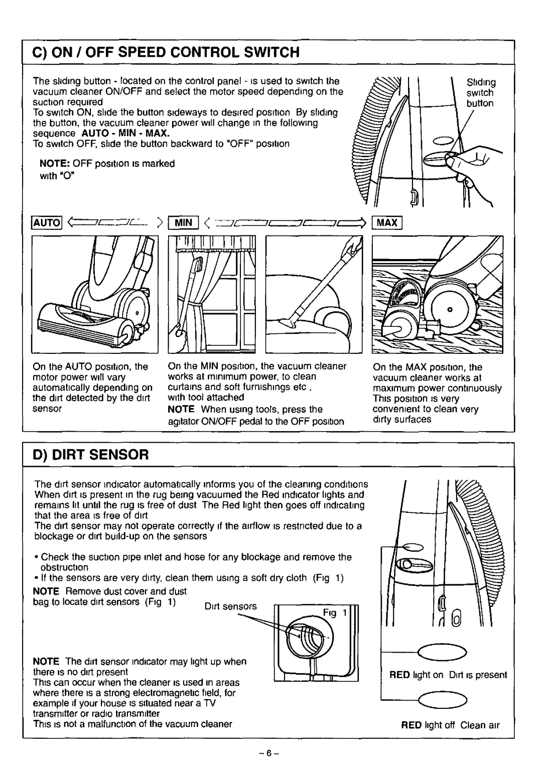 Panasonic MC-E583 manual 