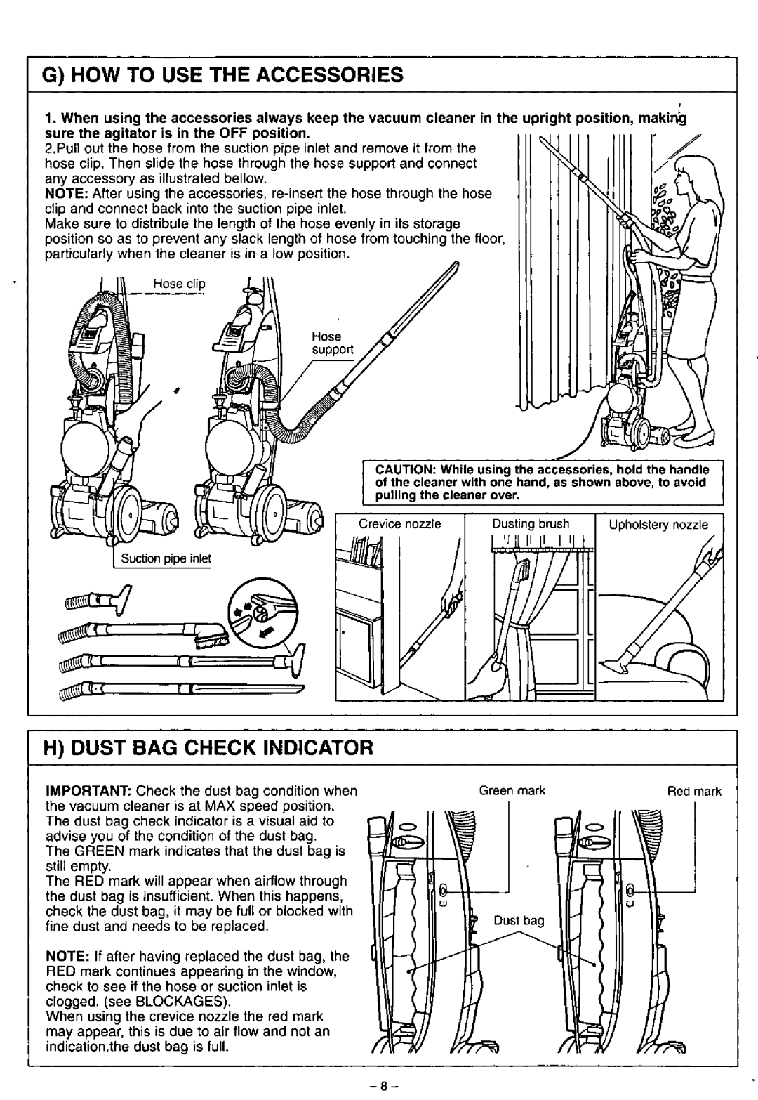 Panasonic MC-E583 manual 