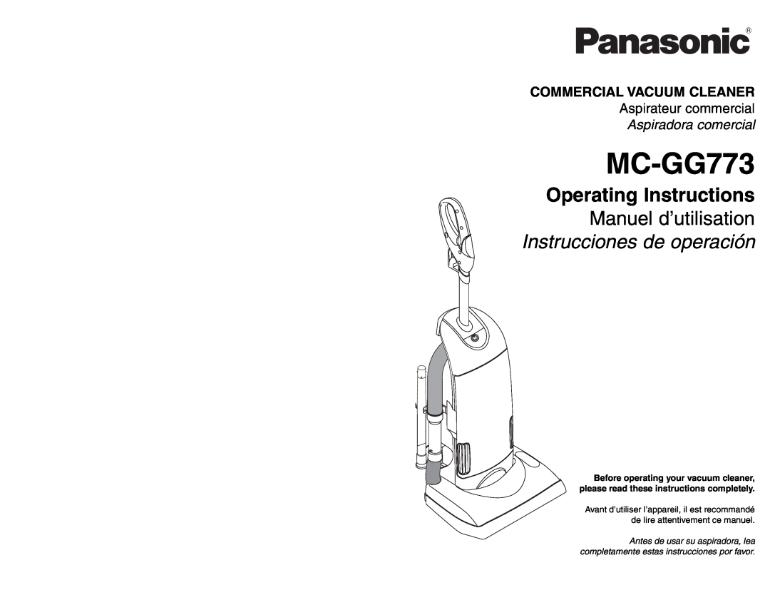 Panasonic MC-GG773 manuel dutilisation 