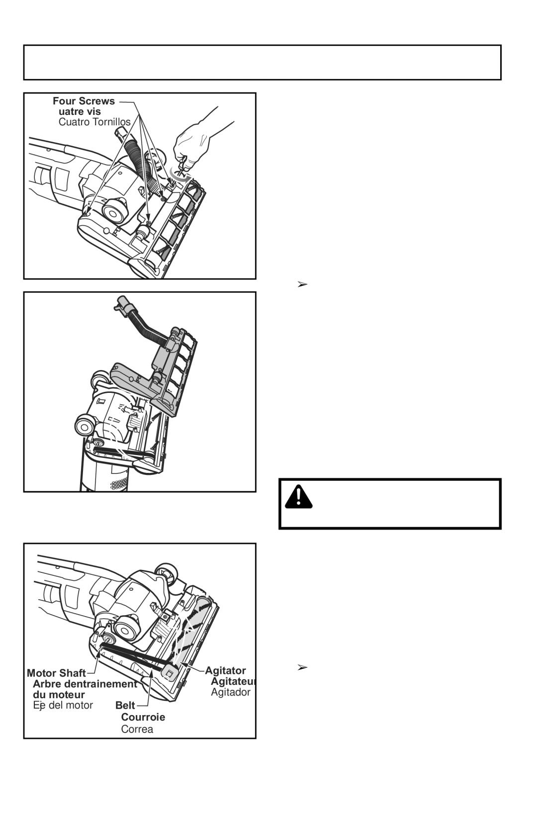 Panasonic MC-UL425 manuel dutilisation Replacing Belt 