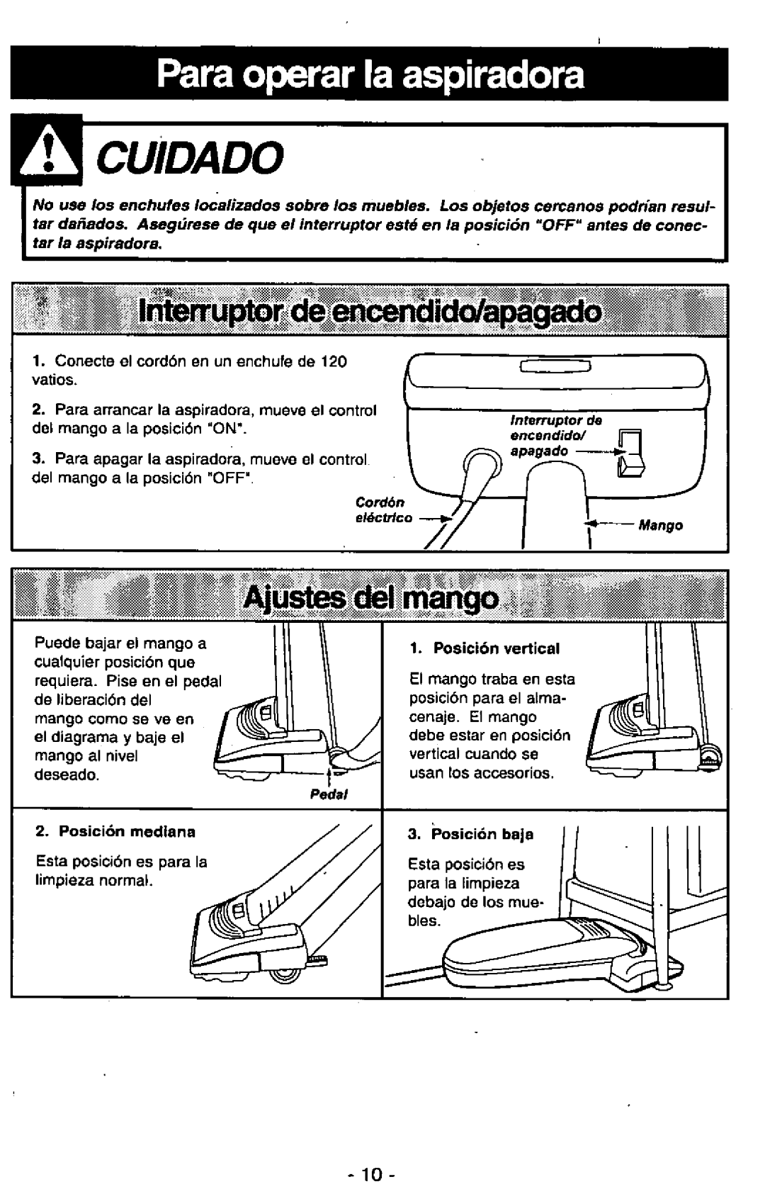 Panasonic MC-V300 manual 