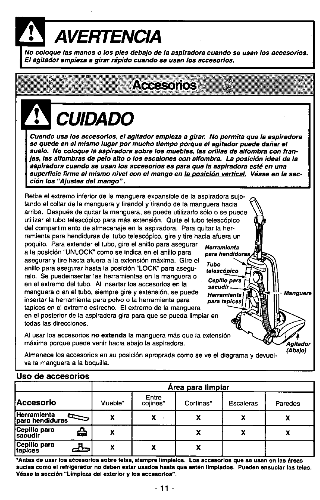Panasonic MC-V300 manual 